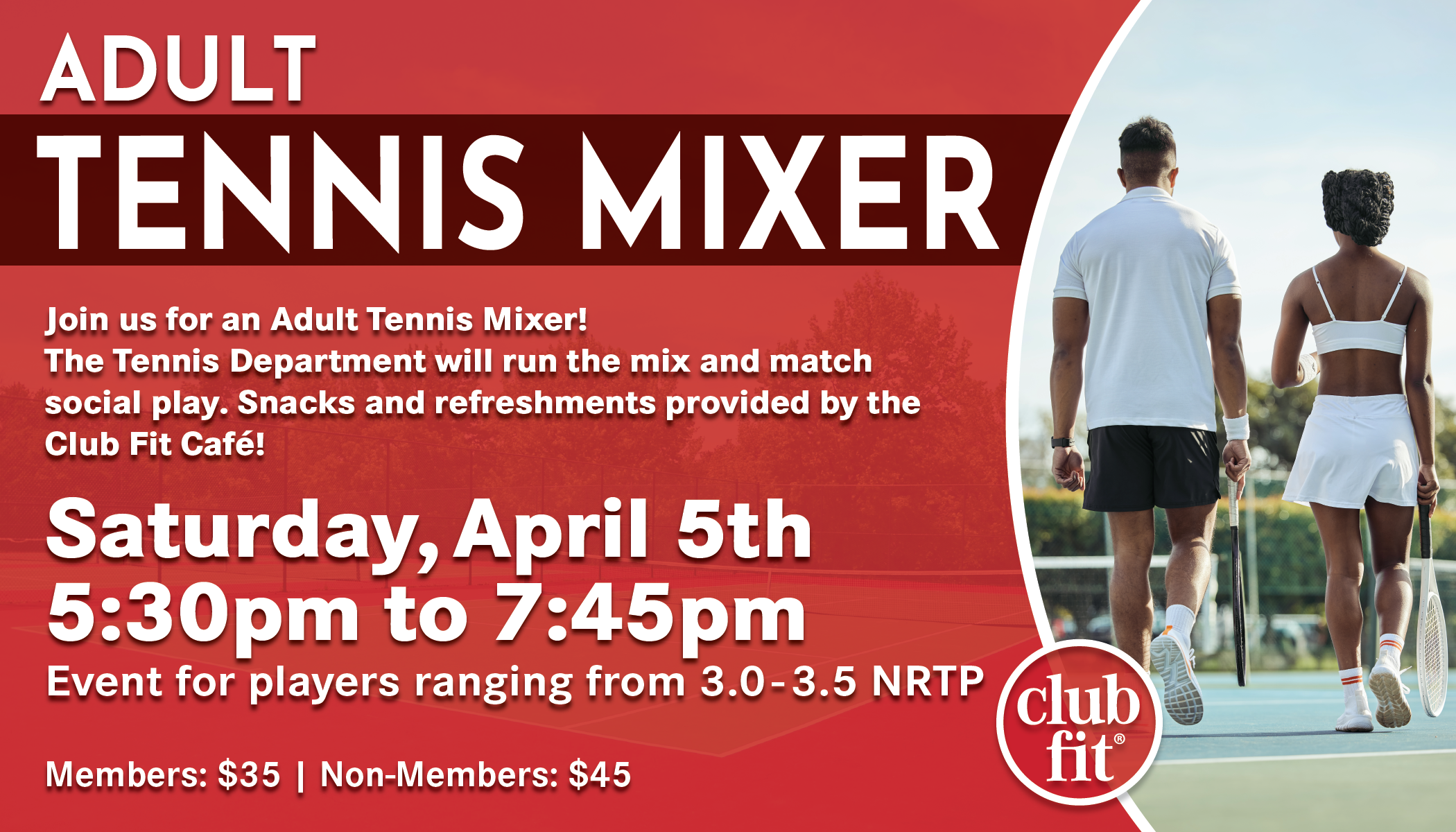 Adult Tennis Mixer