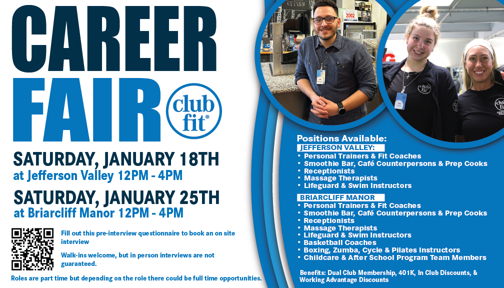 Club Fit Career Fair – Briarcliff Manor